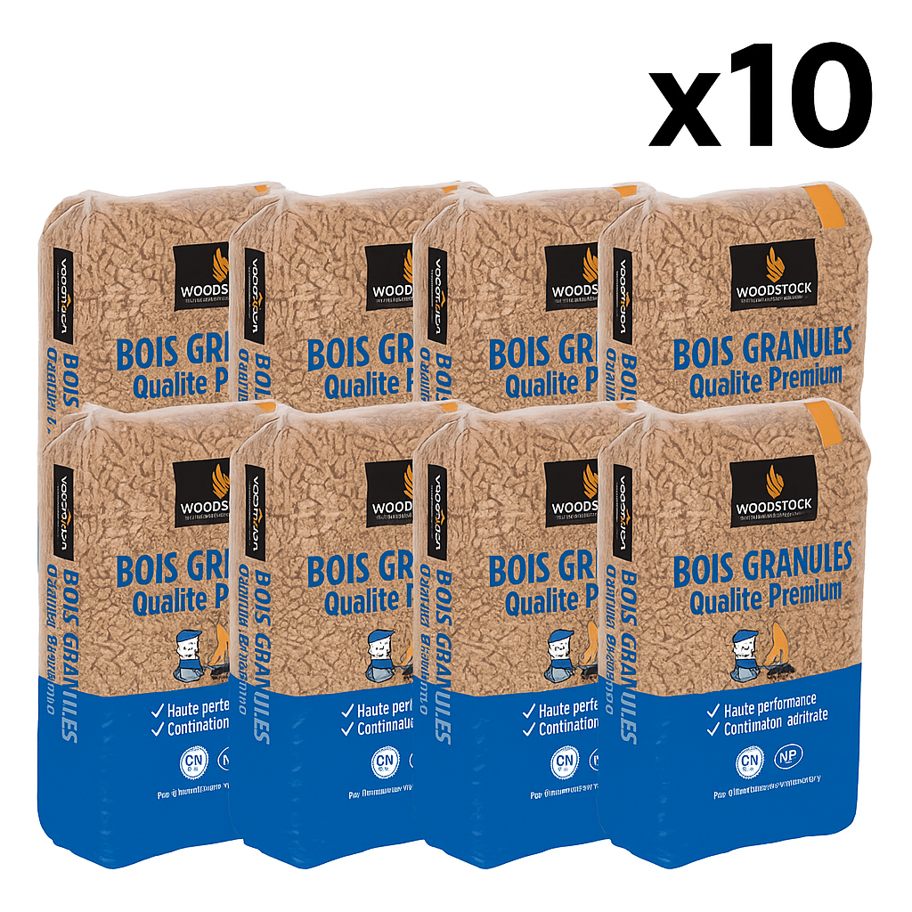 Granulés de bois WOODSTOCK en sac