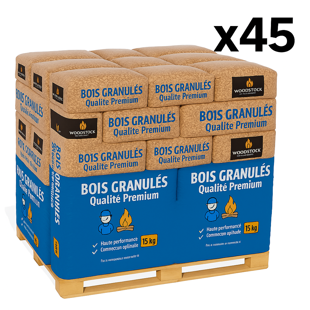 Granulés de bois WOODSTOCK en sac